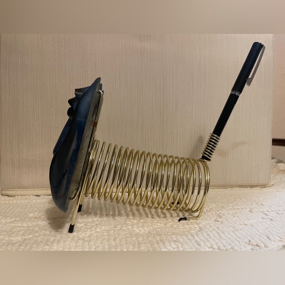 Basset Hound Resin Mail Sorter *vintage*